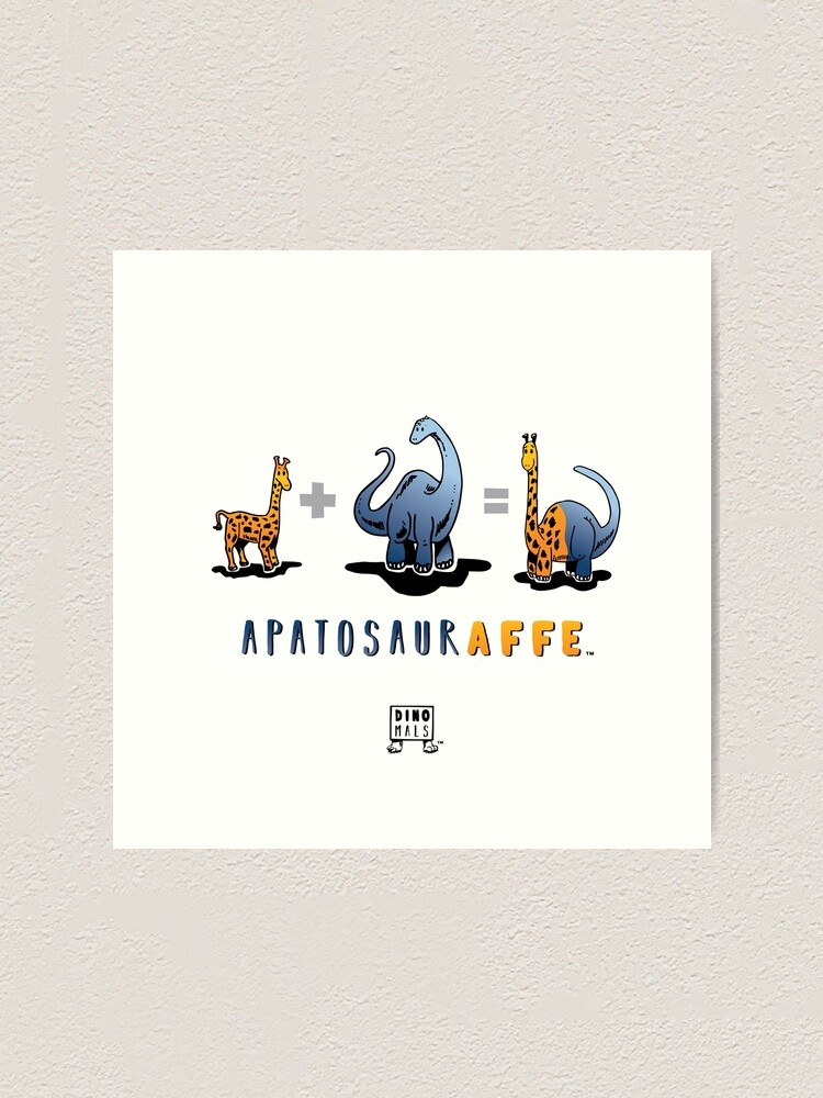 Alternate view of APATOSAURAFFE™: MATH Art Print