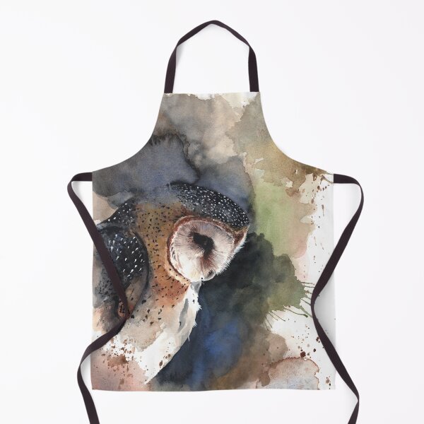 Item preview, watercolor barn owl designed and sold by MarkADArt.