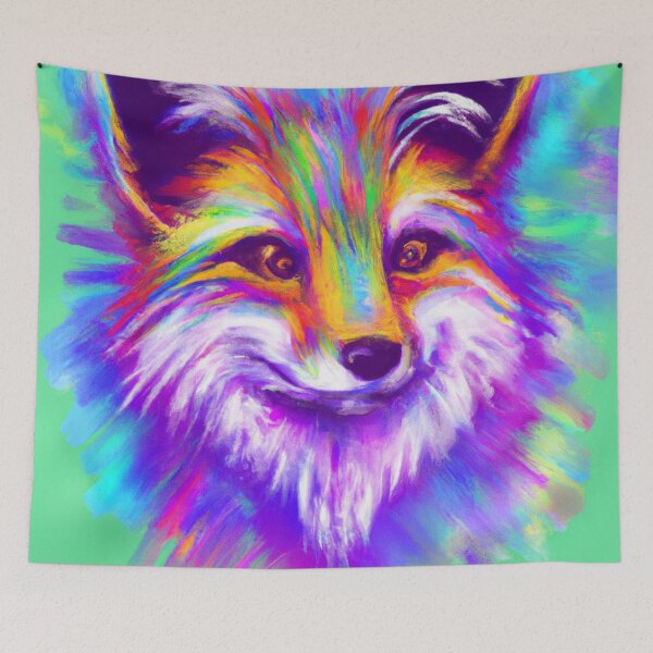 Item preview, Colorful Fox designed and sold by Zestpond.
