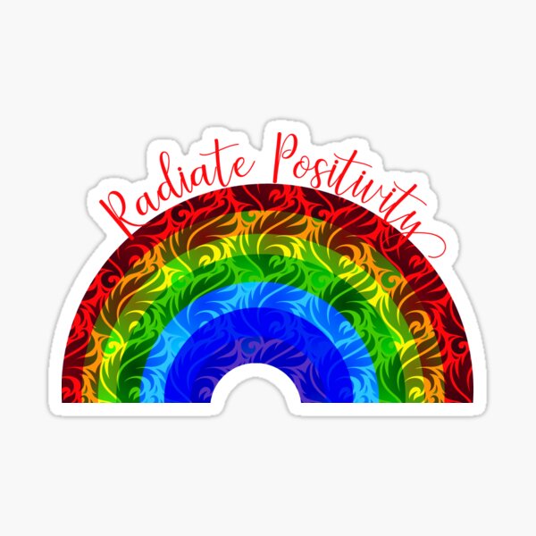 Radiate Positivity Rainbow of Love Sticker