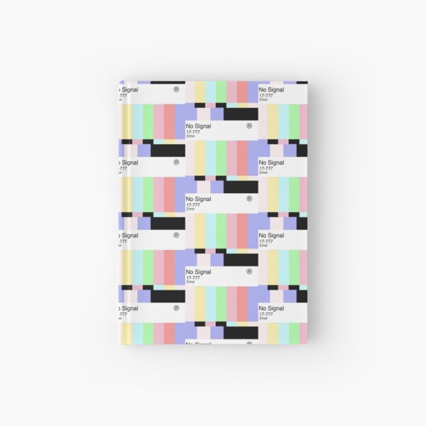 ERROR NO SIGNAL ONLY PASTEL Hardcover Journal