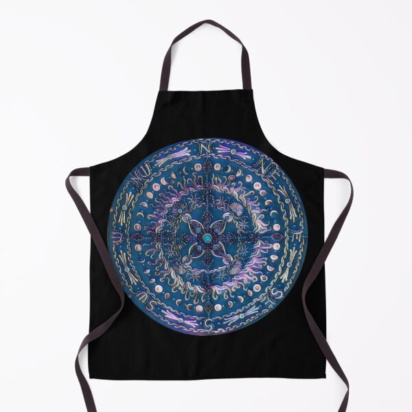Item preview, Turquoise Sea Compass Night Sky designed and sold by The Dotty Cottage Arts.