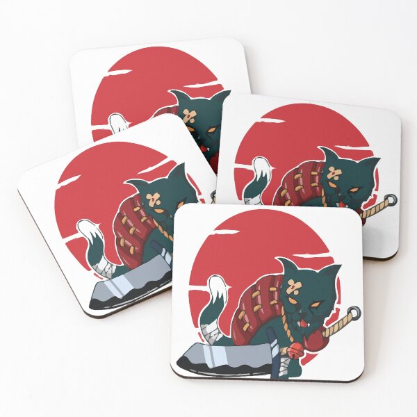 Item preview, ninja cat anime logo design  designed and sold by LACHGAROO.