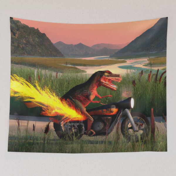 Item preview, Trex Riding A Motorcycle designed and sold by Zestpond.