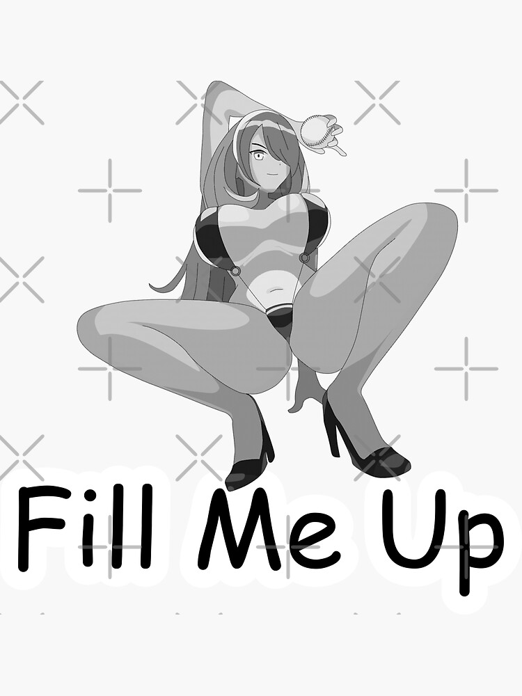 Fill Me Up Anime Girl Sticker For Sale By Arthurpoe Redbubble