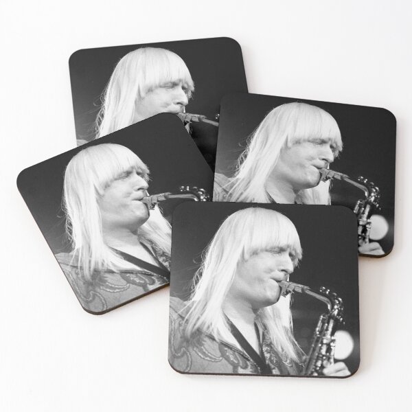 Item preview, Edgar Winter - BW Photograph designed and sold by ConcertImages.