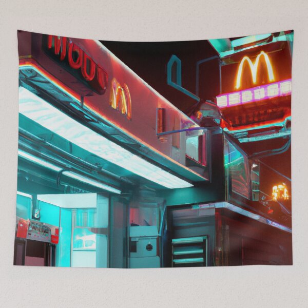 Item preview, Synthwave McDonald's designed and sold by Zestpond.