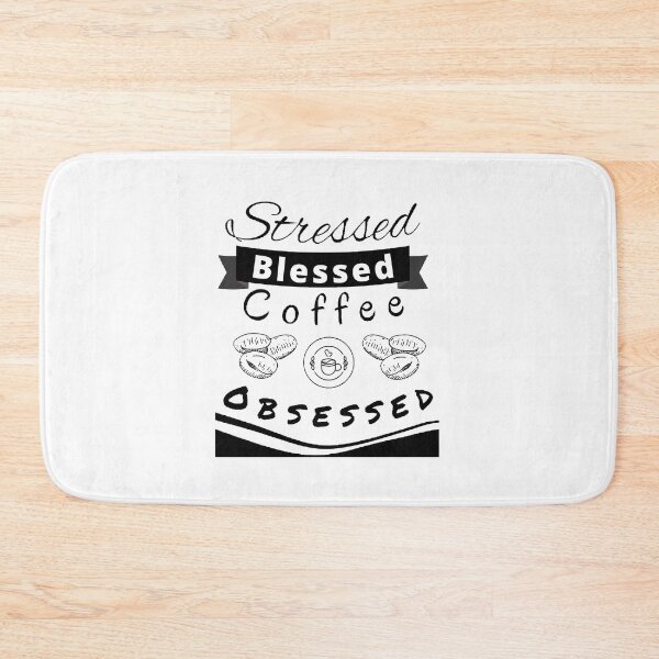 Item preview, Stressed Blessed And Coffee Obsessed - Funny and Cute T-Shirts Quotes designed and sold by Designspot2020.