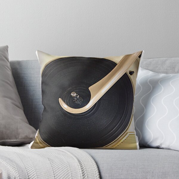 Item preview, Record Player Throw Pillow  designed and sold by myaccount.