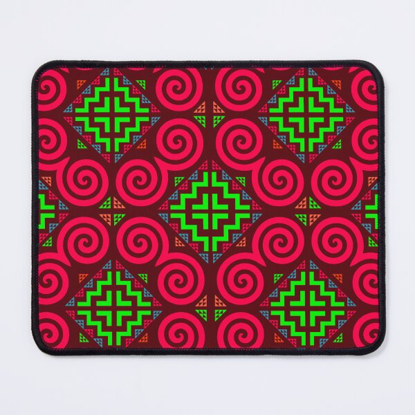 Item preview, Red snail Hmong batik textiles  designed and sold by Jassicaxyooj.