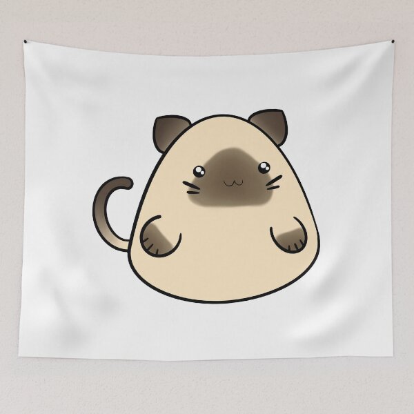 Item preview, Siamese Blob Cat designed and sold by TheSimpleEdge.
