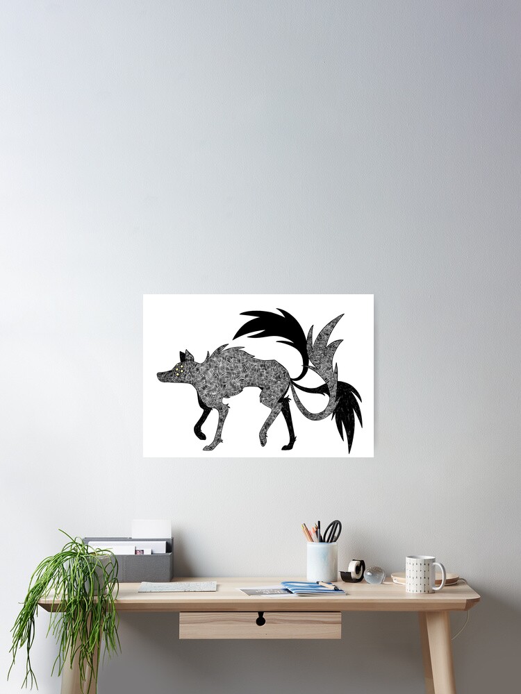 Thumbnail 2 von 3, Poster, wolf designt und verkauft von DropAttack.