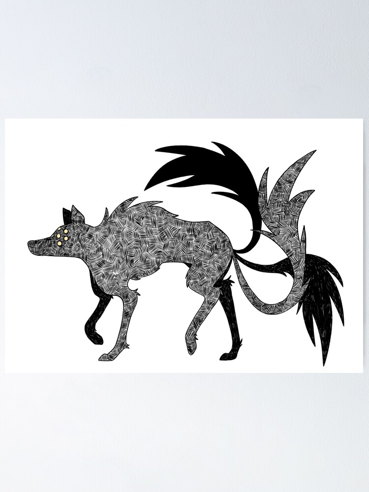 Thumbnail 1 von 3, Poster, wolf designt und verkauft von DropAttack.