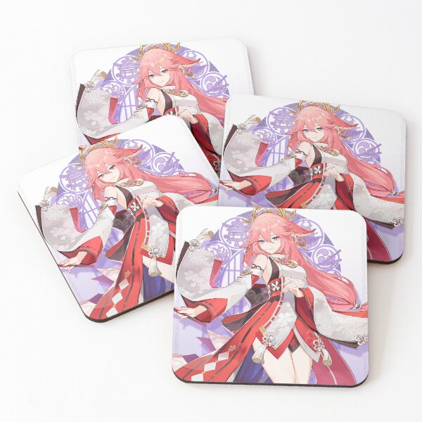 Item preview, Genshin Impact - Yae Miko Character Official Poster designed and sold by Krimsy.