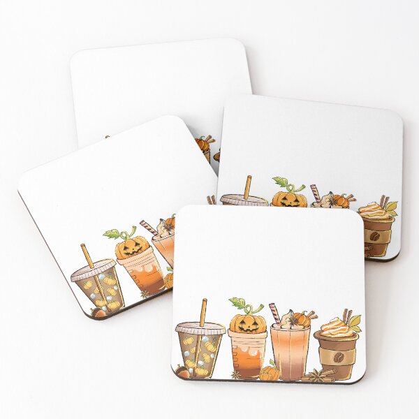 Item preview, Watercolor Fall Drinks designed and sold by ShopLizCreates.