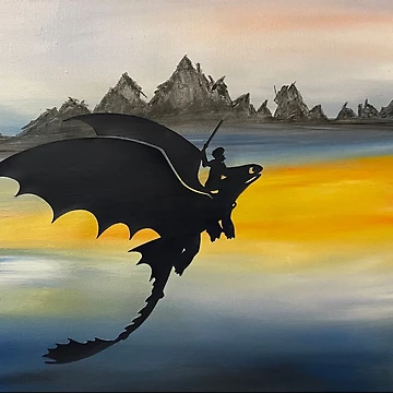 Artwork thumbnail, Toothless Dragon Rider by Abby DuBose