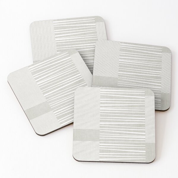Item preview, Líneas blancas minimalistas sobre fondo texturizado gris beige designed and sold by FAROSSTUDIO.