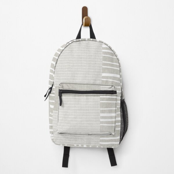 Item preview, Minimalist White Lines on Beige Grey Textured Background designed and sold by FAROSSTUDIO.