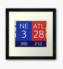 The Falcons 28-3 Lead Framed Print