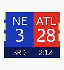 The Falcons 28-3 Lead Photographic Print