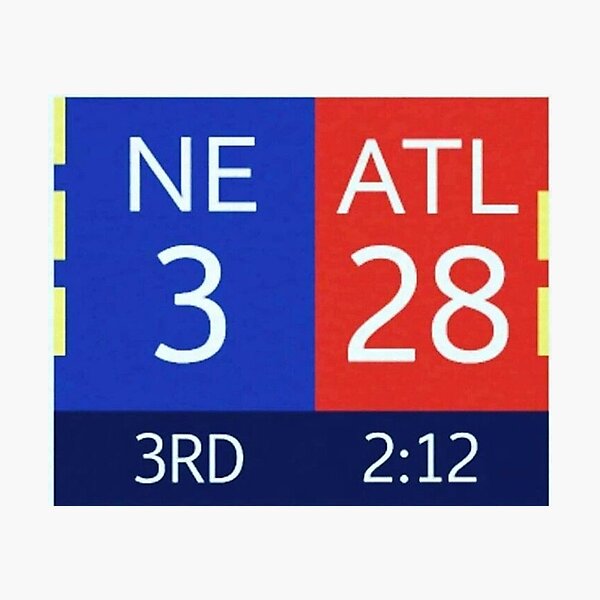 The Falcons 28-3 Lead Photographic Print