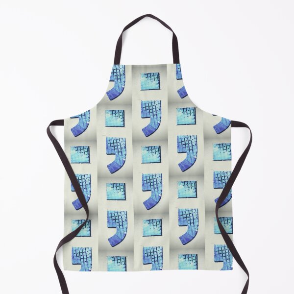 Item preview, Blue Abstract Semicolon Survivor Symbol square pattern designed and sold by Grey Robinson.