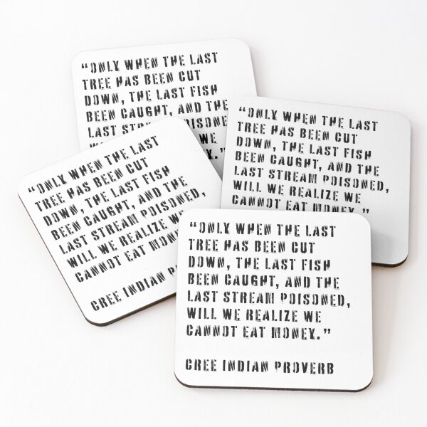 Item preview, Cree Indian Proverb designed and sold by Texterns.