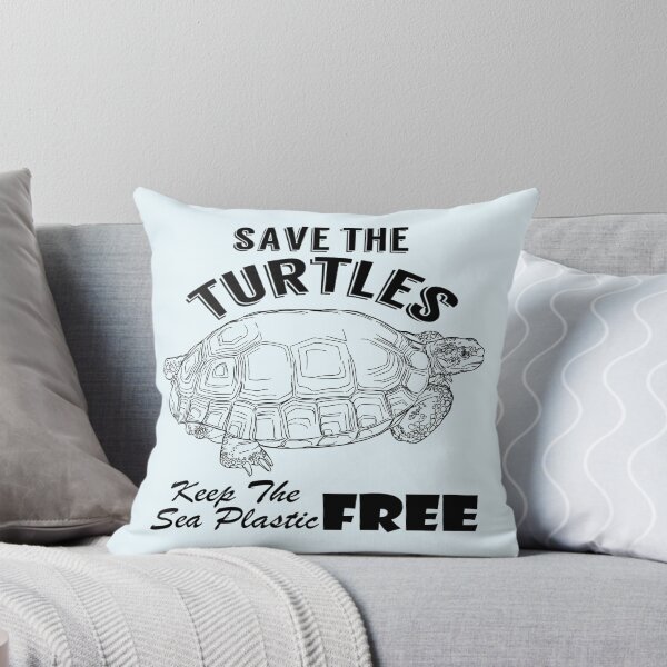 Item preview, Save the turtles keep the sea plastic free shirts, Save the turtles keep the sea plastic free masks, Save the turtles keep the sea plastic free stickers  designed and sold by Poussyarts.