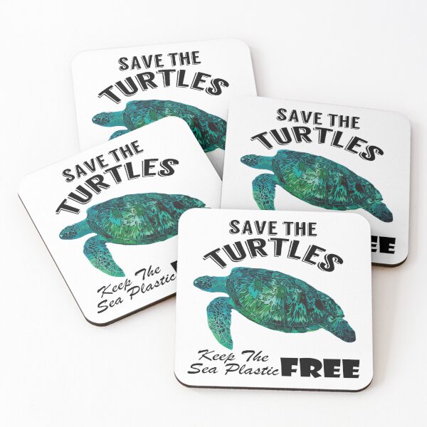 Item preview, Save the turtles keep the sea plastic free shirts, Save the turtles keep the sea plastic free masks, Save the turtles keep the sea plastic free stickers  designed and sold by Poussyarts.