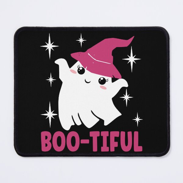 Item preview, Bootiful Cute and Funny Halloween Ghost with a Witch Hat - Pink designed and sold by PearlMoonGrapes.