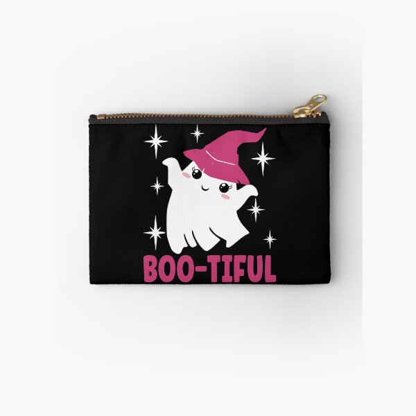 Item preview, Bootiful Cute and Funny Halloween Ghost with a Witch Hat - Pink designed and sold by PearlMoonGrapes.