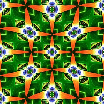 Artwork thumbnail, Abstract Flower Pattern by Patternflower