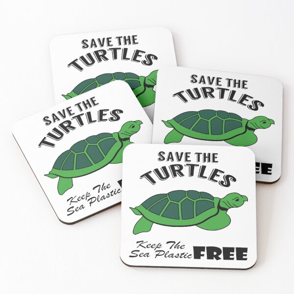 Item preview,  Save the turtles keep the sea plastic free shirts, Save the turtles keep the sea plastic free masks, Save the turtles keep the sea plastic free stickers  designed and sold by Poussyarts.
