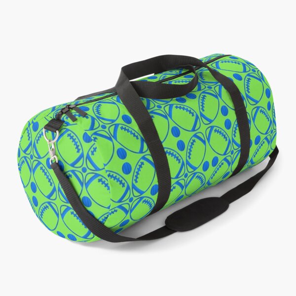 Item preview, Football neon green and blue pattern designed and sold by KCAbdelnour.