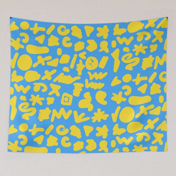 Item preview, yellow doodles designed and sold by MocaCreative.