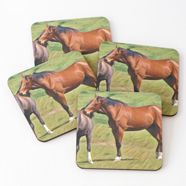 Item preview, Cuadro de Caballo y Ternero en pradera designed and sold by StoicQuotes.