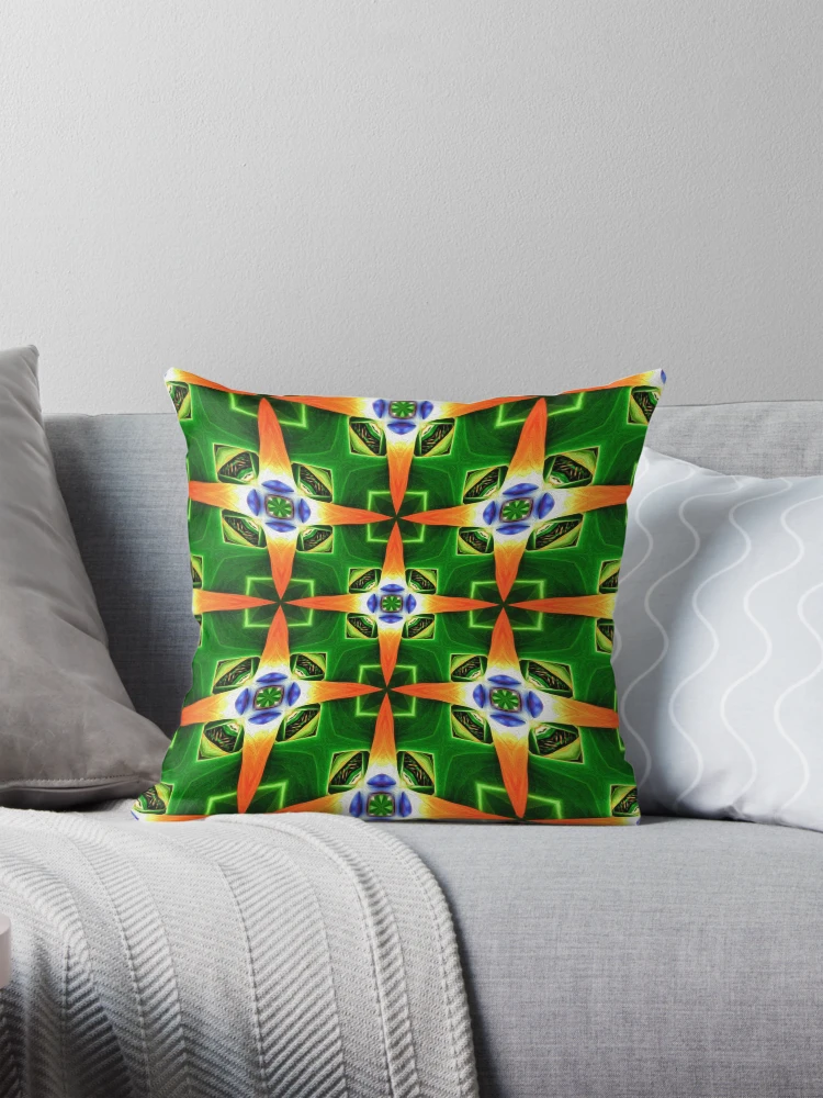 Thumbnail 1 of 4, Pillow, Abstract Flower Pattern designed and sold by Patternflower.