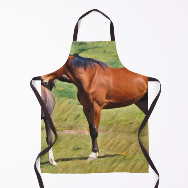 Item preview, Painting of Horse and Calf in meadow designed and sold by StoicQuotes.