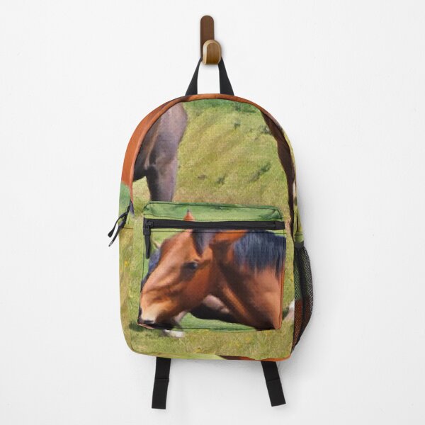 Item preview, Painting of Horse and Calf in meadow designed and sold by StoicQuotes.