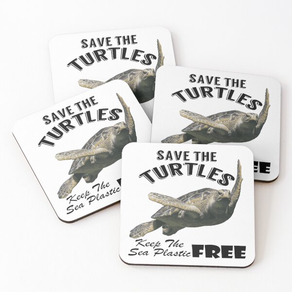 Item preview,  Save the turtles keep the sea plastic free shirts, Save the turtles keep the sea plastic free masks, Save the turtles keep the sea plastic free stickers  designed and sold by Poussyarts.