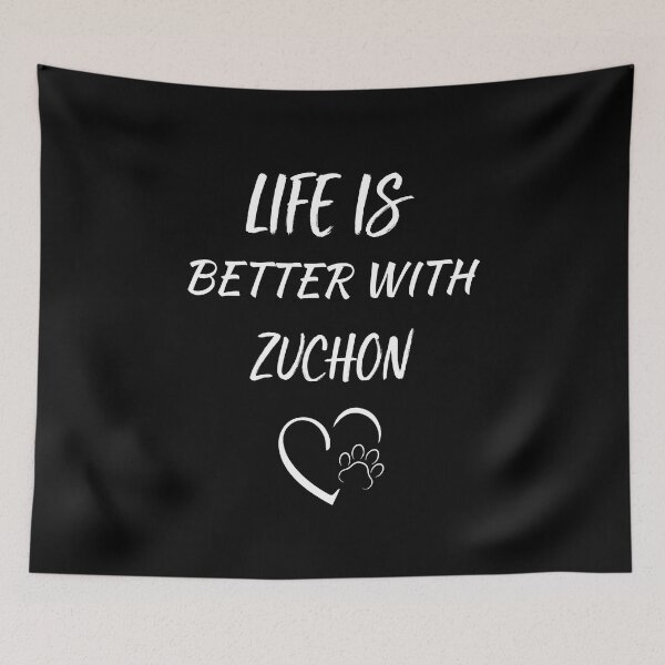 Item preview, LIFE IS BETTER WHITH ZUCHON T-SHIRT, Zuchon Dog T-SHIRT,  SHICHON DOG T-SHIRT designed and sold by OthStore.