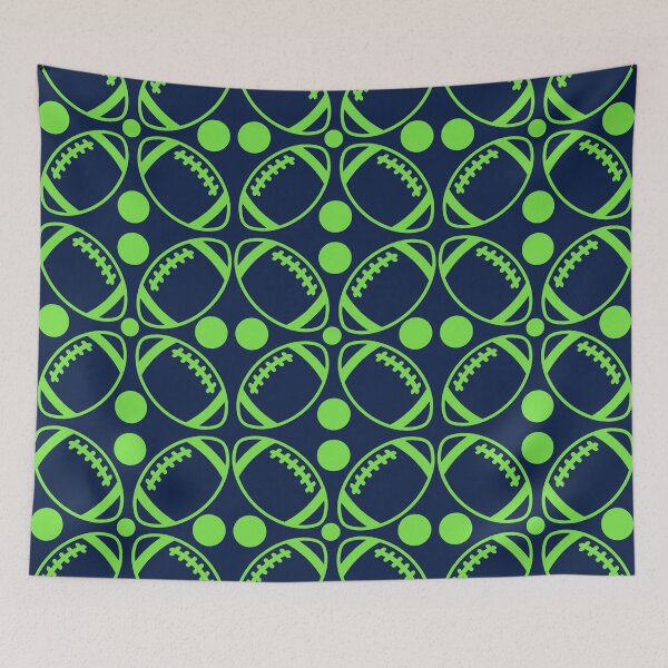 Item preview, Patrón de fútbol neón verde y azul. designed and sold by KCAbdelnour.