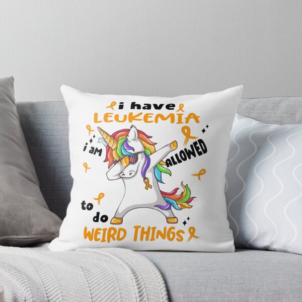 Item preview, Leukemia Awareness Funny I have Leukemia i'm allowed to do Weird Things! designed and sold by JanetShop809.