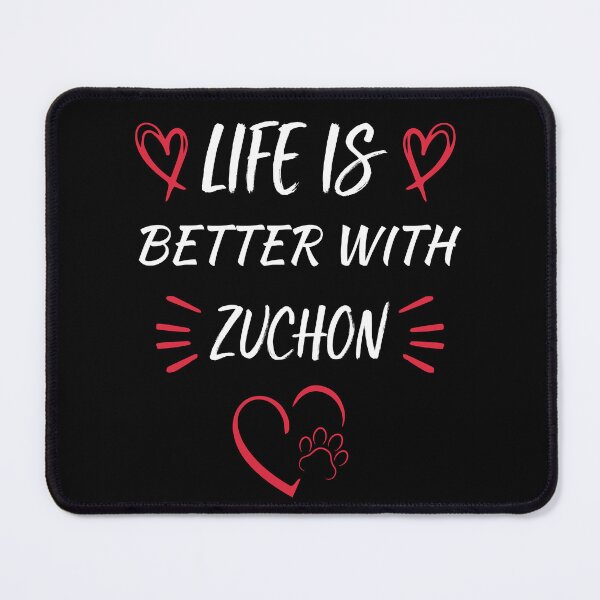 Item preview, LIFE IS BETTER WHITH ZUCHON T-SHIRT, ZUCHON DOG T-SHIRT, SHICHON DOG T-SHIRT designed and sold by OthStore.