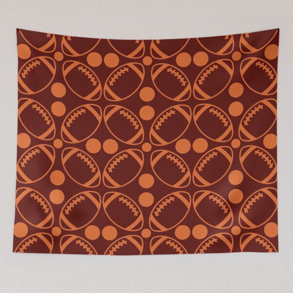 Item preview,  Football maroon and orange pattern 1 designed and sold by KCAbdelnour.