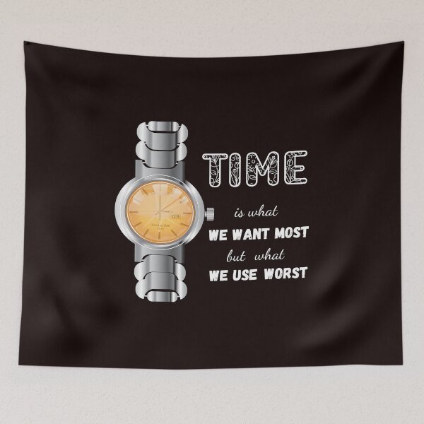 Item preview, Time Motivational Quote designed and sold by karyalangit.