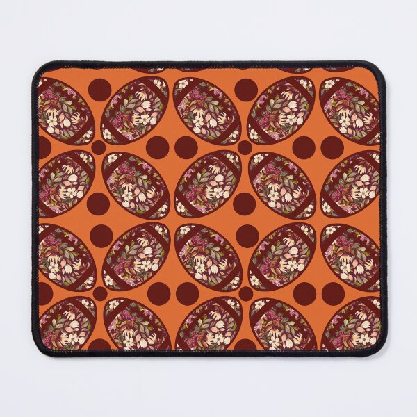 Item preview, Football floral maroon and orange pattern 3 designed and sold by KCAbdelnour.
