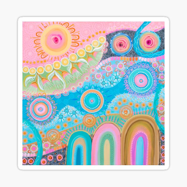 Vista previa del artículo con la obra «colores de la mañana», diseñado y vendido por nenemitchellart.