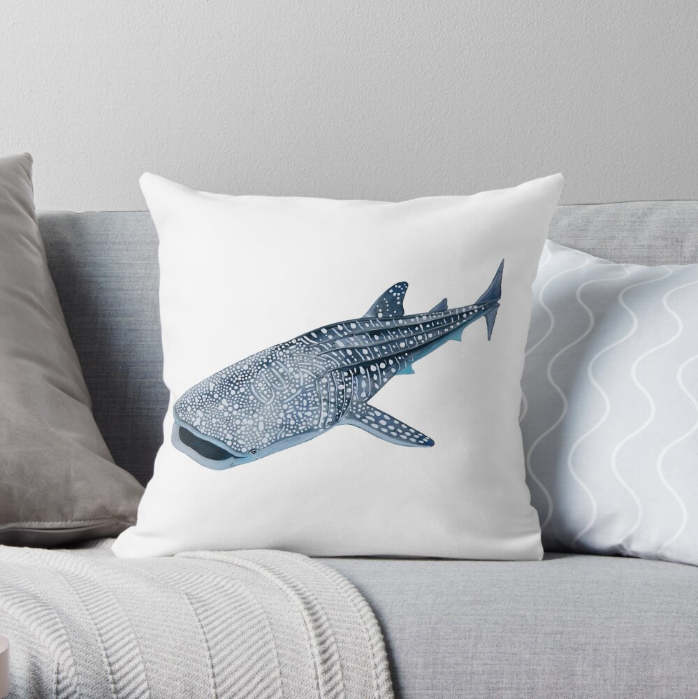 Whale hotsell shark pillow