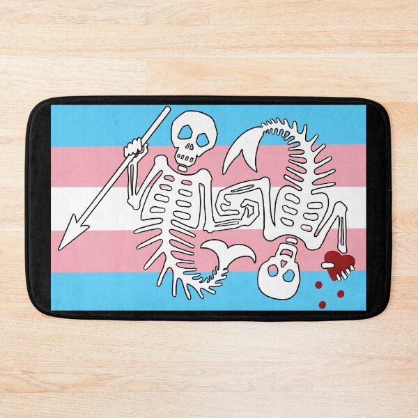Item preview, OFMD season 2 mermaid transgender pirate pride flag Blackbeard Stede Bonnet flag designed and sold by Theoldgirl900.